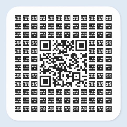 Ihr QR-Code für Logos/Bilder geteert und bearbeite Quadratischer Aufkleber