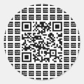 Ihr QR-Code für Logos/Bilder geteert und bearbeite Runder Aufkleber (Vorderseite)