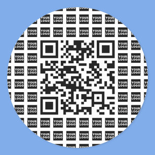 Ihr QR-Code für Logos/Bilder geteert und bearbeite Runder Aufkleber