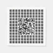 Ihr QR-Code für Logos/Bilder geteert und bearbeite Serviette (Vorderseite)