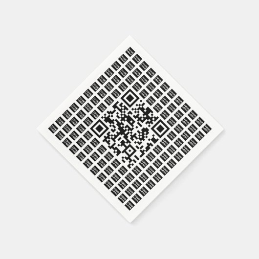 Ihr QR-Code für Logos/Bilder geteert und bearbeite Serviette (Ecke)