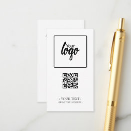 Ihr QR-Code für Unternehmen und Ihr Logo Begleitkarte