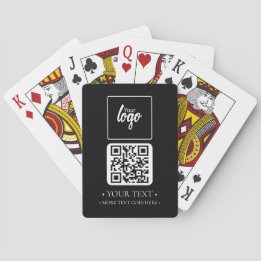 Ihr QR-Code für Unternehmen und Ihr Logo Spielkarten