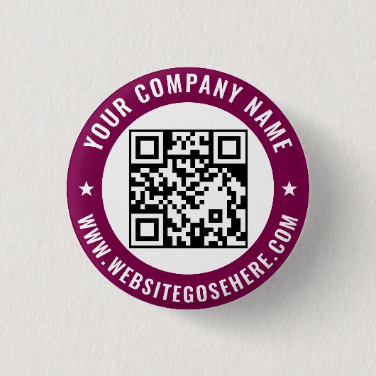 Ihr QR-Code-Geschäftsförderungsvorlagen-Design Button (Vorderseite)