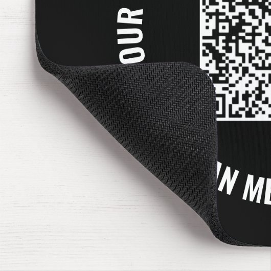 Ihr QR Code Info Benutzerdefinierter Text und Farb Mousepad (Ecke)