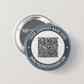 Ihr QR-Code-Info-Name-Webseite-Promotion-Button Button (Vorne & Hinten)