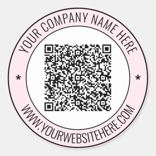 Ihr QR-Code-Info-Name Website Werbe-Aufkleber Runder Aufkleber (Vorderseite)