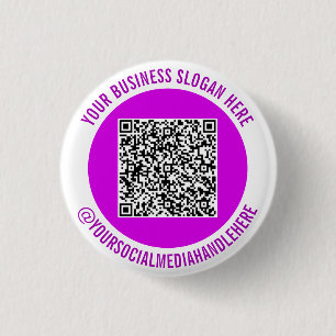 Ihr QR-Code Info Social Media Werbebutton Button