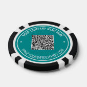 Ihr QR-Code-Info-Text Branded Poker Chips Beispiel (Einzeln)
