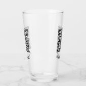 Ihr QR Code Info Text Modernes Werbeglas Glas (Links)