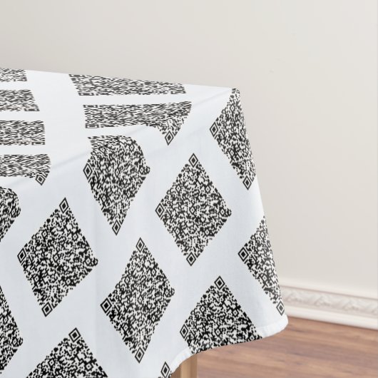 Ihr QR-Code-Info und Farbwerbetablett Tischdecke (Beispiel)