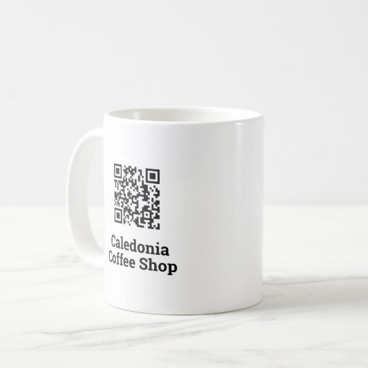 Ihr QR-Code Kaffeetasse (Vorderseite Links)