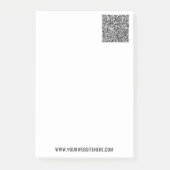 Ihr QR-Code - Kundenspezifische SMS-Business-Post- Post-it Klebezettel (Vorderseite)