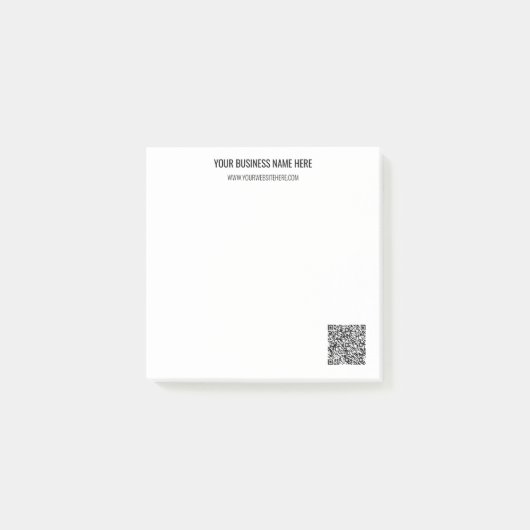 Ihr QR-Code - Kundenspezifische SMS-Business-Post- Post-it Klebezettel (Vorderseite)
