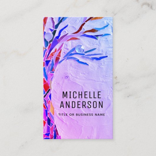 Ihr QR-Code Lila Visitenkarte (Vorderseite)