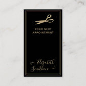 Ihr QR-Code Luxury Hair Stylist Nächster Termin Visitenkarte (Vorderseite)