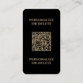 Ihr QR-Code Luxury Hair Stylist Nächster Termin Visitenkarte (Rückseite)