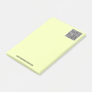 Ihr QR-Code mit individuellem Text Branded Post-it Klebezettel