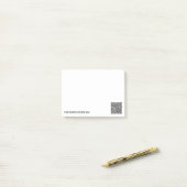 Ihr QR-Code mit individuellem Text Post-it® Notes Post-it Klebezettel (Auf Schreibtisch)