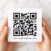 Ihr QR-Code | Moderner Minimalistischer weißer Pla Einladung