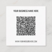 Ihr QR-Code Name Webseite und Farben Visitenkarte (Vorderseite)