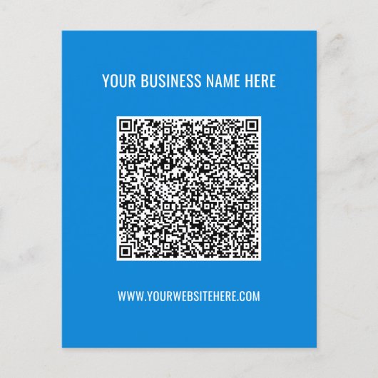 Ihr QR-Code-Name Website-Farben Flyer Werbeartikel (Vorne)