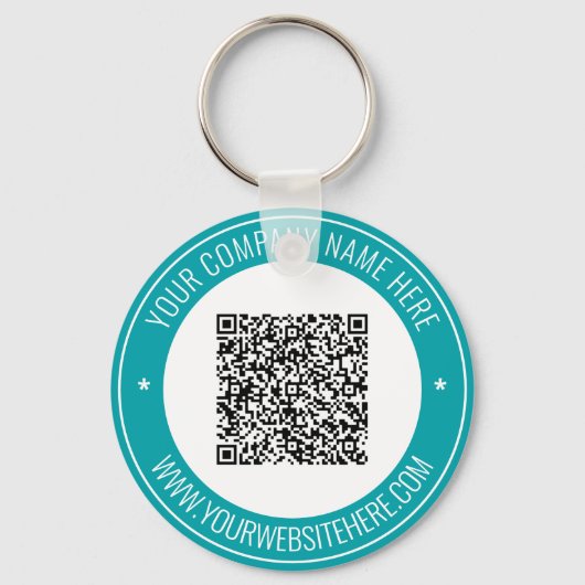Ihr QR-Code Name Website Schlüsselanhänger Werbung (Vorderseite)