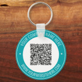 Ihr QR-Code Name Website Schlüsselanhänger Werbung (Vorderseite)