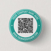 Ihr QR-Code-Name Website Werbebutton Button (Vorderseite)