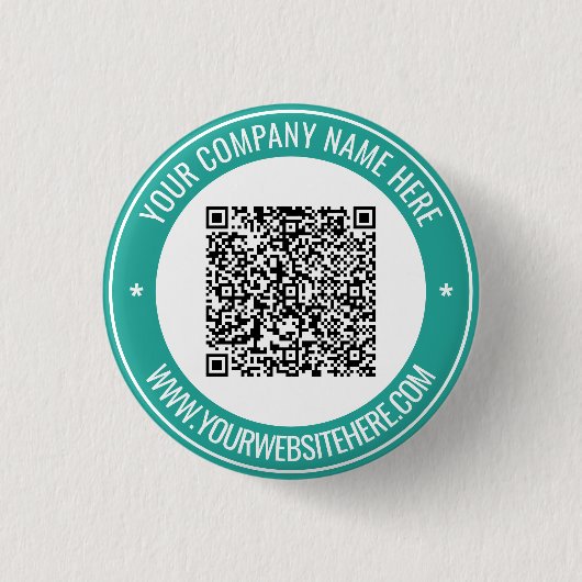 Ihr QR-Code-Name Website Werbebutton Button (Vorderseite)