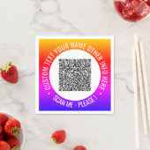 Ihr QR-Code Napkins-Beispiel mit benutzerdefiniert Serviette (Beispiel)