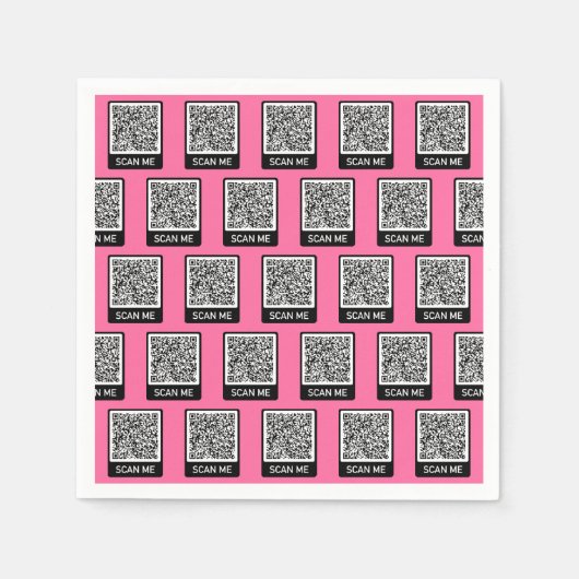 Ihr QR-Code Personalisiert Napkins-Beispiel Serviette (Vorderseite)