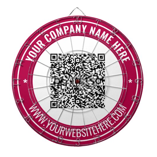 Ihr QR-Code Personalisierter Text-DTP-Mainboard Dartscheibe (vorne)