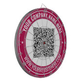 Ihr QR-Code Personalisierter Text-DTP-Mainboard Dartscheibe (Vorderseite Links)
