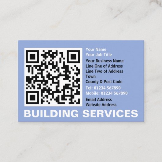 Ihr QR-Code Plus Business Details Business Card Visitenkarte (Vorderseite)