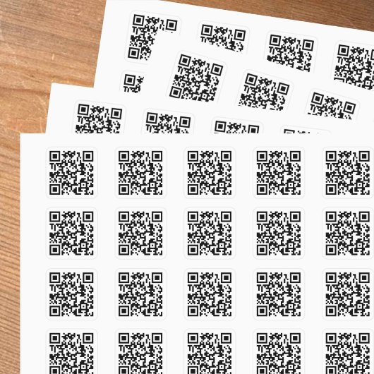Ihr QR-Code Plus Business Details Square Sticker