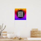Ihr QR-Code-Poster-Beispiel mit benutzerdefinierte Poster (Küche)