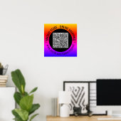 Ihr QR-Code-Poster-Beispiel mit benutzerdefinierte Poster (Heimbüro)