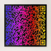 Ihr QR-Code-Puzzle-Geschenk mit einer speziellen S Puzzle (Horizontal)
