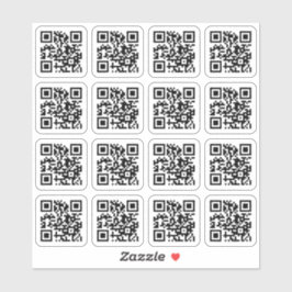 Ihr QR-Code quadratisch abgerundete Ecken Vinyl St Aufkleber