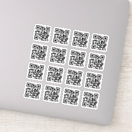 Ihr QR-Code quadratisch abgerundete Ecken Vinyl St Aufkleber