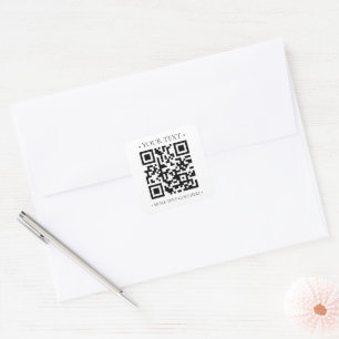 Ihr QR-Code Quadratischer Aufkleber