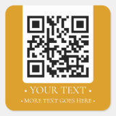 Ihr QR-Code Quadratischer Aufkleber (Vorderseite)