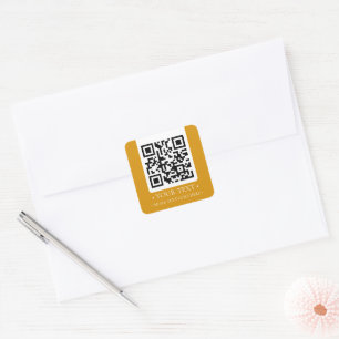Ihr QR-Code Quadratischer Aufkleber