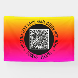 Ihr QR-Code-Scan-Banner-Vorlage mit individuellem  Banner