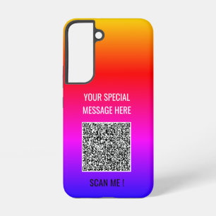 Ihr QR-Code-Scan-Custom-Text Samsung Galaxy Cases Hülle