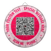 Ihr QR Code Scan Dart Board - Benutzerdefinierter  Dartscheibe (vorne)