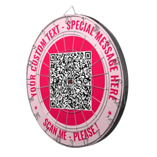 Ihr QR Code Scan Dart Board - Benutzerdefinierter Dartscheibe (Vorderseite rechts)