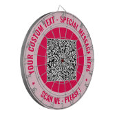 Ihr QR Code Scan Dart Board - Benutzerdefinierter Dartscheibe (Vorderseite Links)