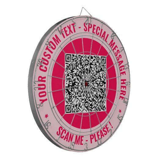 Ihr QR Code Scan Dart Board - Benutzerdefinierter  Dartscheibe (Vorderseite Links)